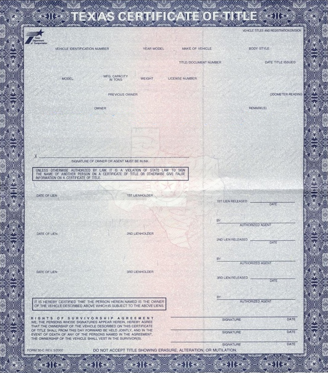 Auto Surety Bond Auto Title